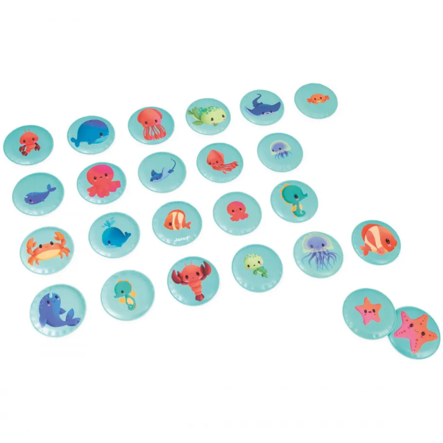 Janod Mémo de Bain Mes Bébés Animaux* Puzzles & Jeux De Mémo Pour Le Bain