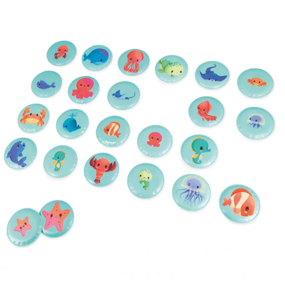 Janod Mémo de Bain Mes Bébés Animaux* Puzzles & Jeux De Mémo Pour Le Bain