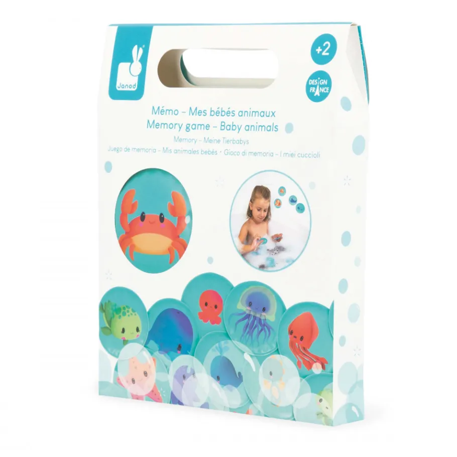Janod Mémo de Bain Mes Bébés Animaux* Puzzles & Jeux De Mémo Pour Le Bain