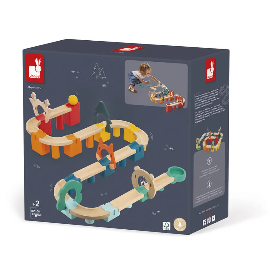 Janod Mon Premier Circuit en Bois* Billes & Toupies|Trains & Véhicules