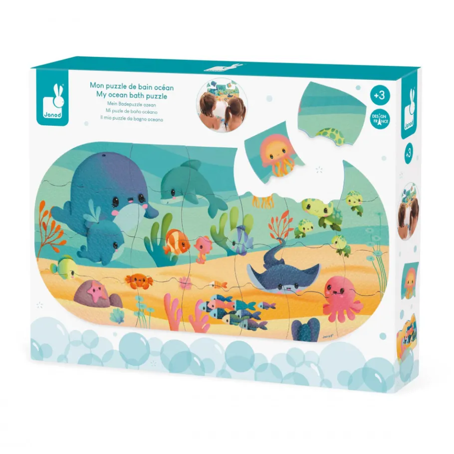 Janod Mon Puzzle de Bain Océan* Puzzles & Jeux De Mémo Pour Le Bain