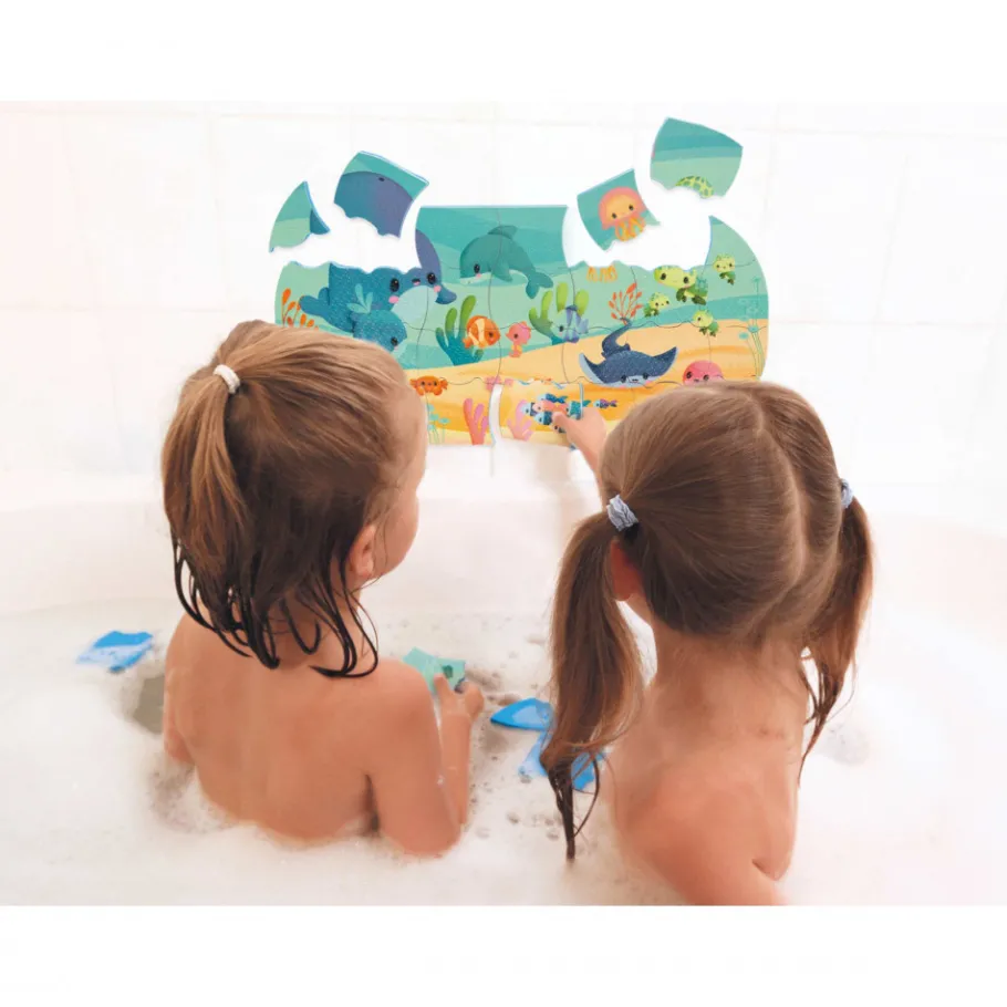 Janod Mon Puzzle de Bain Océan* Puzzles & Jeux De Mémo Pour Le Bain