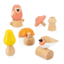 Janod Oiseaux et Champignons à visser - Partenariat WWF®* Manipulation & Encastrement