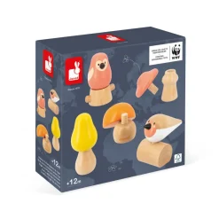 Janod Oiseaux et Champignons à visser - Partenariat WWF®* Manipulation & Encastrement