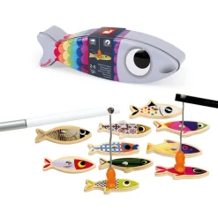 Janod Pêche à la ligne Sardine (bois)* Jeux De Pêche À La Ligne|Jouets Magnétiques