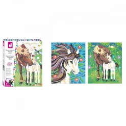 Janod Peinture au Numéro Aquarelle Chevaux* Peinture Par Numéro & Coloriage|Collection 