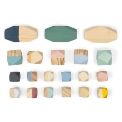 Janod Pierres à Empiler Sweet Cocoon (bois)* Jeux Éducatifs Maternelle|Formes & Couleurs