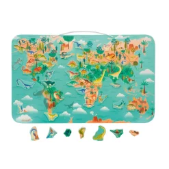 Janod Planisphère Magnétique Dino* Jeux Éducatifs Primaire|Jeux Éducatifs Science & Géographie