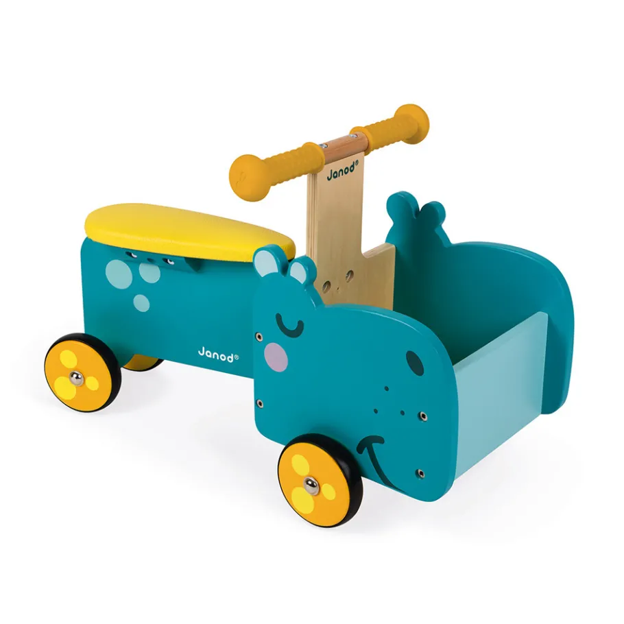 Janod Porteur Hippo (bois)* Jouets À Bascule, Porteurs & Chariots