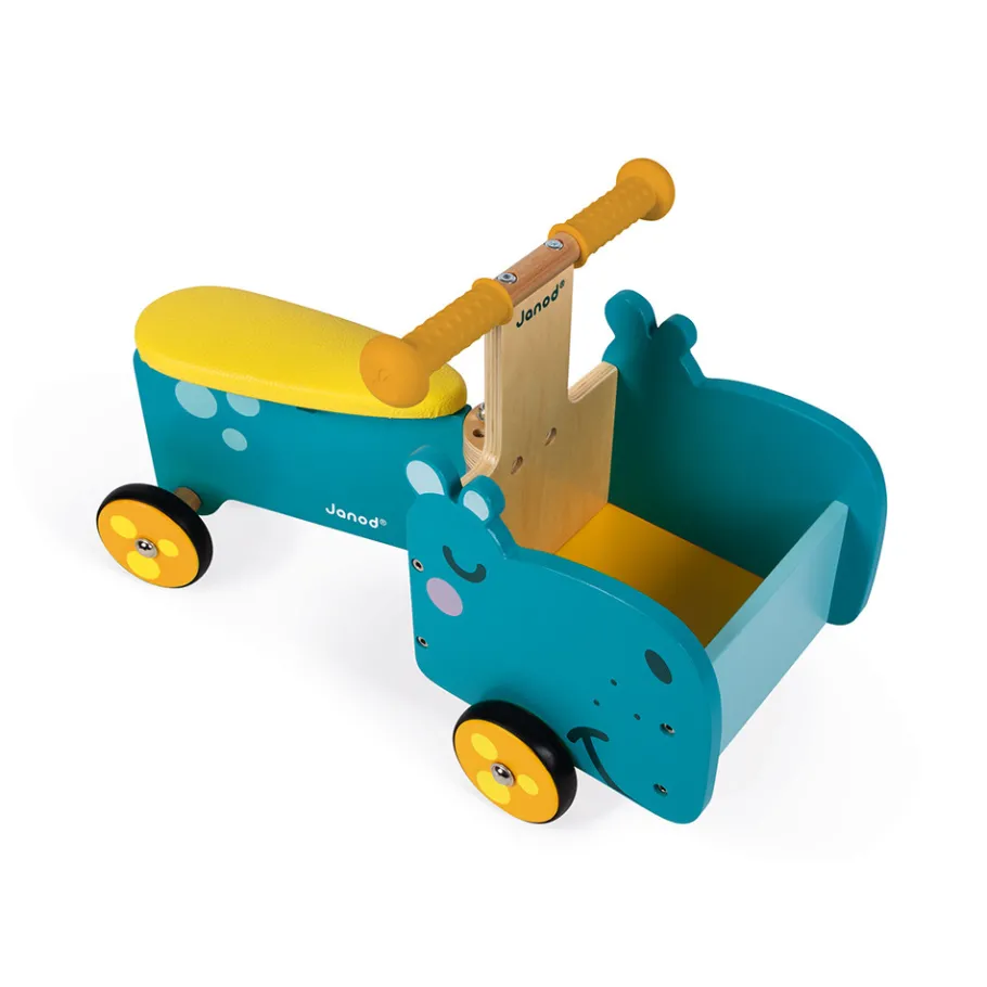 Janod Porteur Hippo (bois)* Jouets À Bascule, Porteurs & Chariots