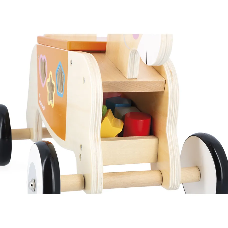 Janod Porteur Âne en bois* Tracteurs & Animaux De La Ferme|Formes & Couleurs