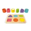 Janod Puzzle 6 cubes sensoriels I wood (bois)* Puzzles En Bois Premier Âge|Formes & Couleurs
