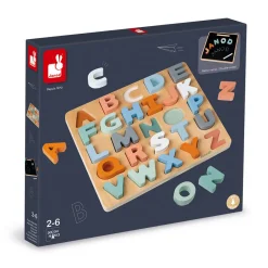Janod Puzzle Alphabet Sweet Cocoon (bois)* Puzzles En Bois Premier Âge|Puzzles En Bois Premier Âge