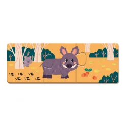 Janod Puzzle Animaux Les Empreintes - Partenariat WWF®* Jeux Éducatifs Maternelle|Jeux Éducatifs Science & Géographie