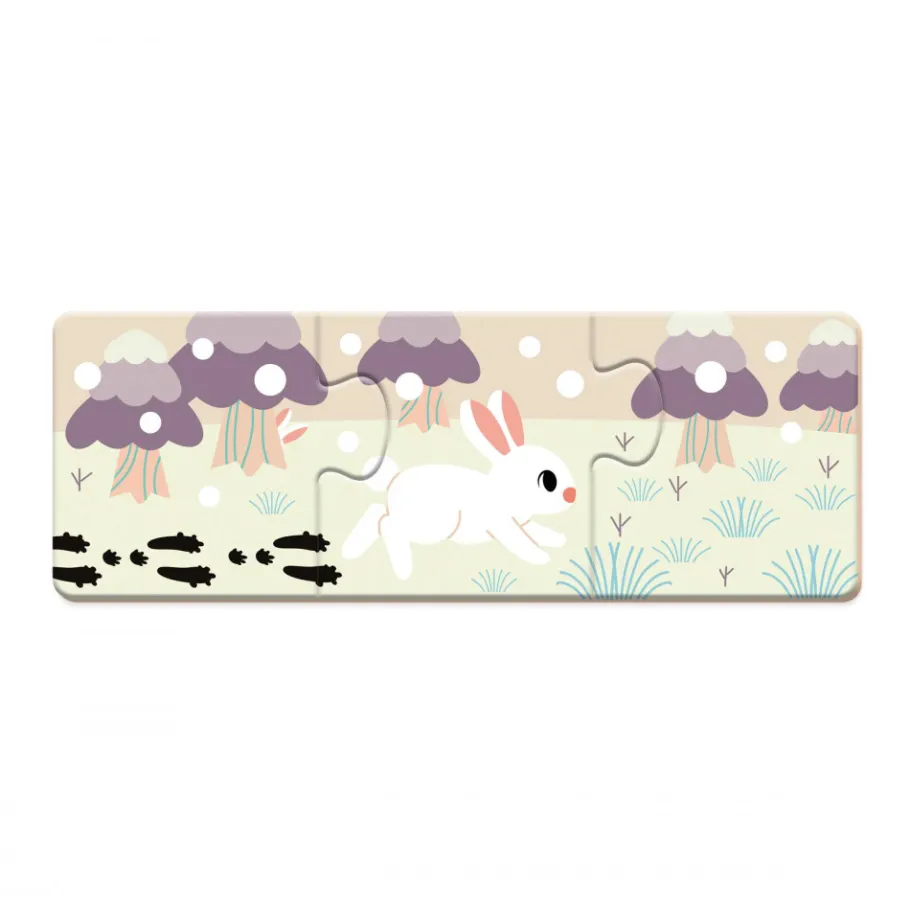 Janod Puzzle Animaux Les Empreintes - Partenariat WWF®* Jeux Éducatifs Maternelle|Jeux Éducatifs Science & Géographie