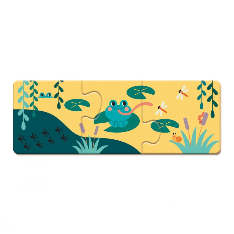 Janod Puzzle Animaux Les Empreintes - Partenariat WWF®* Jeux Éducatifs Maternelle|Jeux Éducatifs Science & Géographie