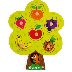 Janod Puzzle Arbre Gourmand 6 pièces* Puzzles En Bois Premier Âge|Puzzles En Bois Premier Âge