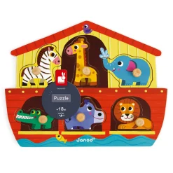 Janod Puzzle Arche de Noé 6 pièces* Puzzles En Bois Premier Âge|Puzzles En Bois Premier Âge