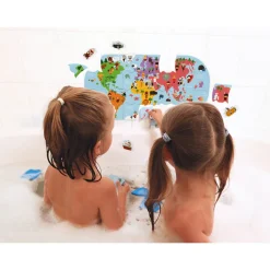 Janod Puzzle Carte des Explorateurs du bain* Puzzles & Jeux De Mémo Pour Le Bain