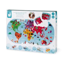 Janod Puzzle Carte des Explorateurs du bain* Puzzles & Jeux De Mémo Pour Le Bain