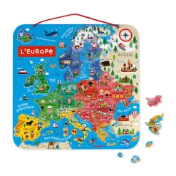 Janod Puzzle Carte d'Europe Magnétique (bois)* Jeux Éducatifs Primaire|Jeux Éducatifs Science & Géographie