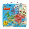 Janod Puzzle Carte d'Europe Magnétique Espagnol (bois)* Jeux Éducatifs Primaire|Jeux Éducatifs Science & Géographie