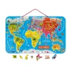 Janod Puzzle Carte Monde Magnétique Allemand 92 pièces* Jeux Éducatifs Primaire|Jeux Éducatifs Science & Géographie