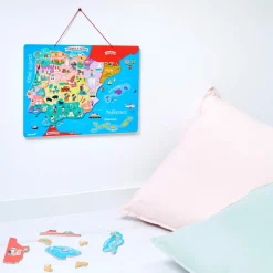 Janod Puzzle Carte Péninsule Ibérique Magnétique 60 pièces* Jeux Éducatifs Primaire|Jeux Éducatifs Science & Géographie