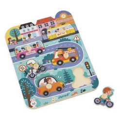 Janod Puzzle City 6 pièces* Puzzles En Bois Premier Âge|Puzzles En Bois Premier Âge