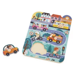 Janod Puzzle City 6 pièces* Puzzles En Bois Premier Âge|Puzzles En Bois Premier Âge