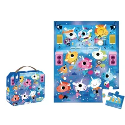 Janod Puzzle Concert Rock Licornes 24 pièces* Puzzles Fabriqués En France|Puzzles 20 À 49 Pièces