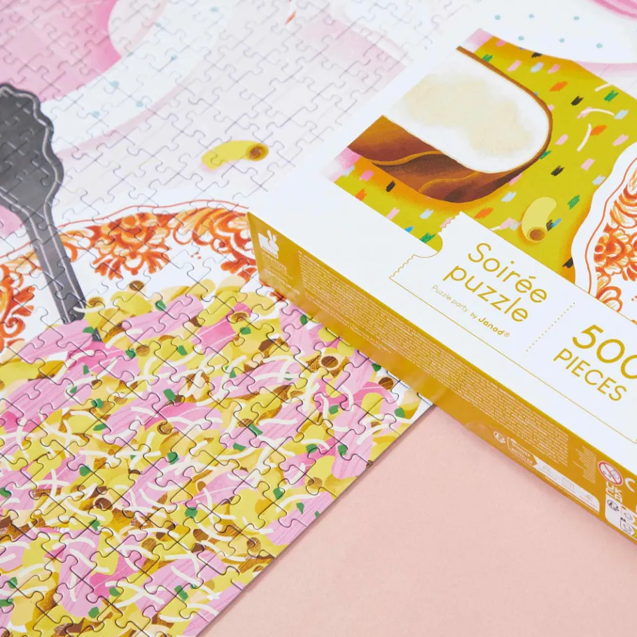 Janod Puzzle Coquillettes Jambon 500 pièces* Puzzles 500 À 2000 Pièces