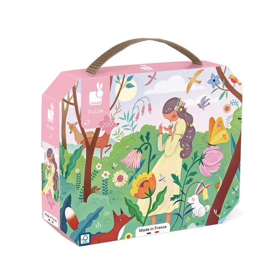 Janod Puzzle Dame Nature 200 pièces* Puzzles Fabriqués En France|Puzzles 150 À 499 Pièces