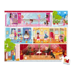 Janod Puzzle Danse Academy 100 pièces* Puzzles Fabriqués En France|Puzzles 50 À 149 Pièces