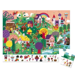 Janod Puzzle d'observation Les Contes 24 pièces* Puzzles Fabriqués En France|Puzzles Éducatifs