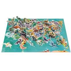 Janod Puzzle Educatif Géant Dinosaures 200 pièces* Jeux Éducatifs Primaire|Jeux Éducatifs Science & Géographie