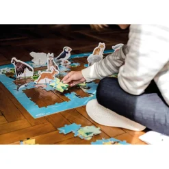 Janod Puzzle Educatif Géant Les Animaux Menacés 200 pièces* Jeux Éducatifs Primaire|Jeux Éducatifs Science & Géographie
