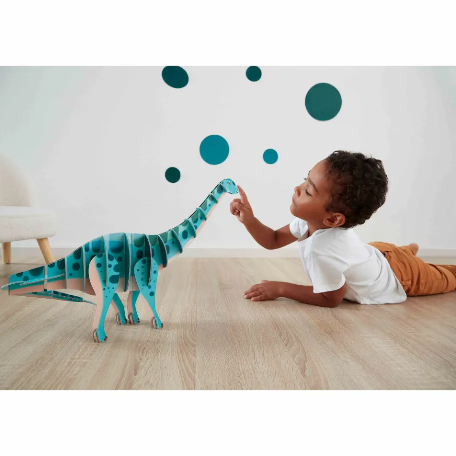 Janod Puzzle en Volume le diplodocus* Puzzles Fabriqués En France|Puzzles Éducatifs