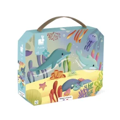 Janod Puzzle Frise Les Animaux Marins 36 pièces* Puzzles Fabriqués En France|Puzzles Éducatifs
