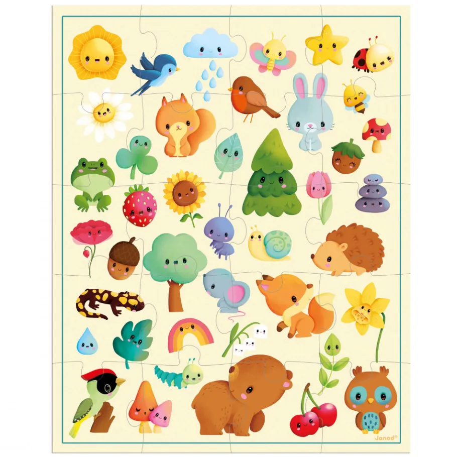Janod Puzzle Imagier de la Nature 20 pièces* Puzzles Fabriqués En France|Puzzles 20 À 49 Pièces