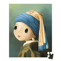 Janod Puzzle Inspiré de Vermeer 100 pièces* Puzzles Fabriqués En France|Puzzles 50 À 149 Pièces