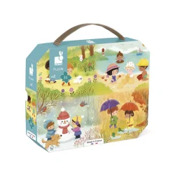 Janod Puzzle Les Saisons 36 pièces* Puzzles Fabriqués En France|Puzzles 20 À 49 Pièces
