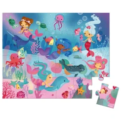 Janod Puzzle Les Sirènes 24 pièces* Puzzles Fabriqués En France|Puzzles 20 À 49 Pièces