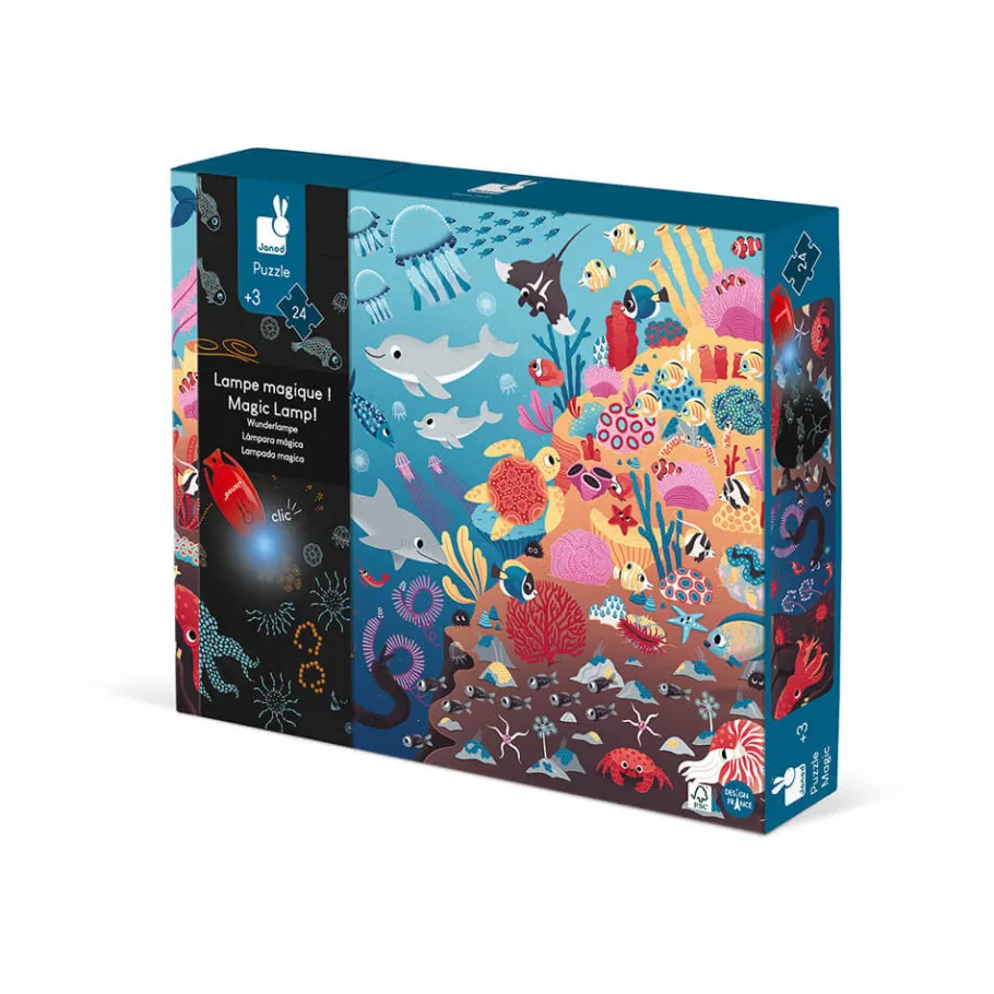 Janod Puzzle Magique l'Océan 24 pièces* Puzzles Éducatifs|Puzzles 20 À 49 Pièces
