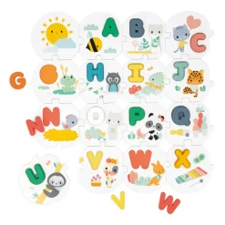 Janod Puzzle Mon Premier Alphabet Pure* Jeux Éducatifs Maternelle|Jeux Éducatifs Chiffres & Lettres