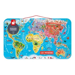 Janod Puzzle Monde Magnétique 92 pièces* Jeux Éducatifs Primaire|Jeux Éducatifs Science & Géographie