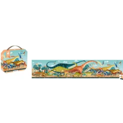 Janod Puzzle Panoramique Dino* Puzzles Fabriqués En France|Puzzles Éducatifs