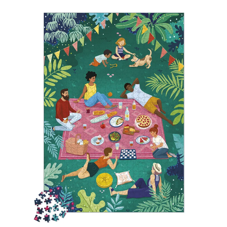 Janod Puzzle Pique-nique Entre Amis 1000 pièces* Puzzles 500 À 2000 Pièces