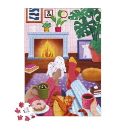 Janod Puzzle Soirée au coin du Feu 500 pièces* Puzzles 500 À 2000 Pièces