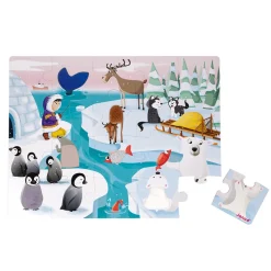 Janod Puzzle Tactile 'La Banquise' 20 pièces* Puzzles 20 À 49 Pièces